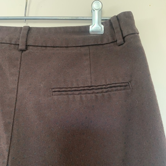 Zara Basic brown trousers with light black spotted pattern - Picture 5 of 9